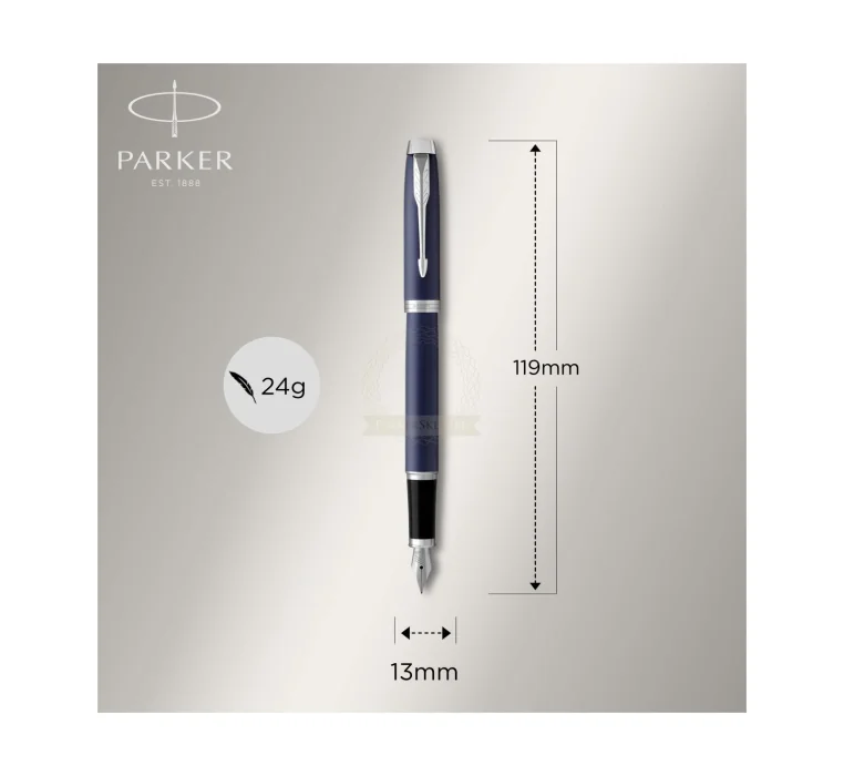 Penna Parker IM Achromatic: blu, medio • KartoClick