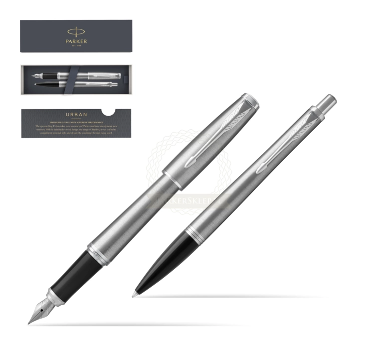 Parker Urban Metro Metallic CT T2016 Fountain Pen + Ballpoint Pen in a ...