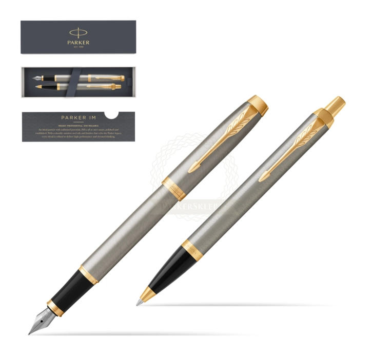 Parker Im Brushed Metal Gt Fountain Pen Fountain Pen Ballpoint Pen In