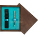 Single Wooden Box Wenge Turquoise