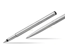 Parker Vector Stainless Steel CT Fountain Pen + Parker Vector