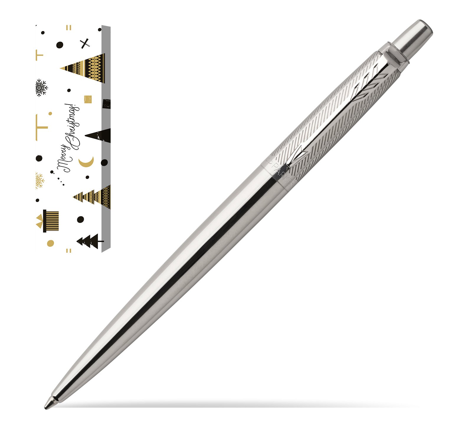 Parker Jotter Premium Stainless Steel Diagonal Ballpoint Pen