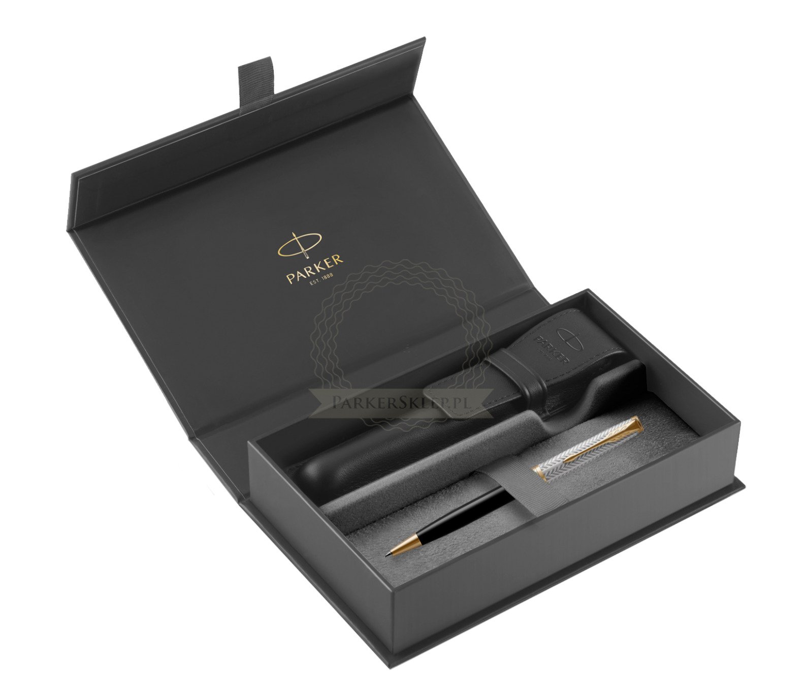 Parker Sonnet Fougère & Black GT Ballpoint Pen in original Parker box ...