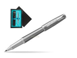 Parker Urban Premium Silvered Powder CT Rollerball Pen  single wooden box  Black Single Turquoise