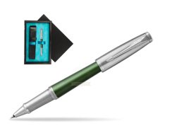 Parker Urban Premium Green CT Rollerball Pen  single wooden box  Black Single Turquoise