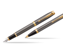 Fountain pen + Ballpoint pen IM Grey Core GT Gift Set