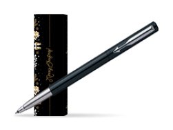 Parker Vector Standard Black Rollerball Pen in cover Golden Tree