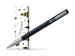 Parker Vector Standard Black Rollerball Pen in cover Snow Gift